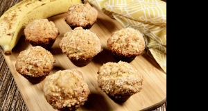 Lemony Banana Crumb Muffins