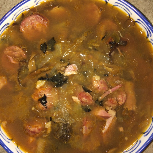 Slovak Sauerkraut Christmas Soup