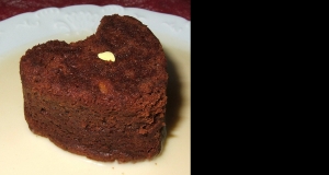 Little Chocolate Heart Cakes with Pears