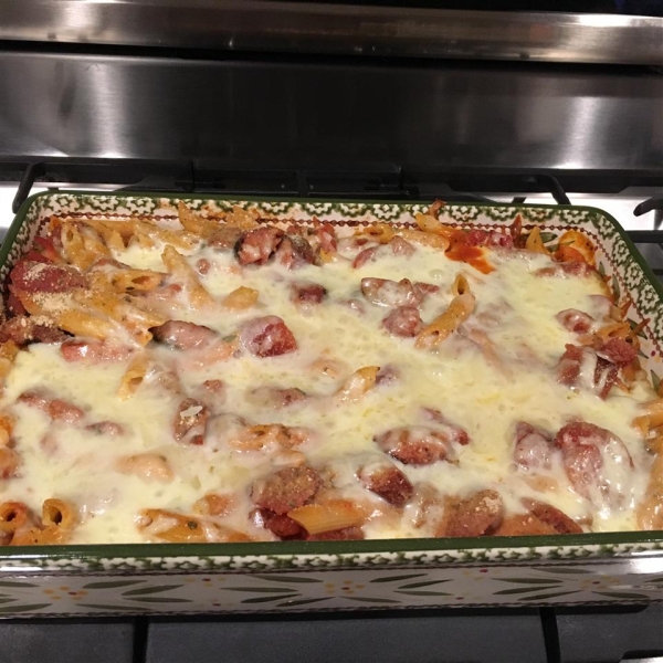 Kielbasa Pasta Casserole