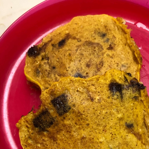 Jack-O-Lantern Pumpkin Pancakes
