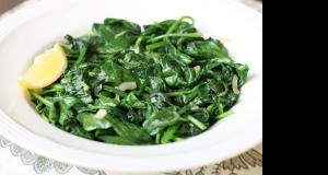 Fast and Easy Spinach with Shallots