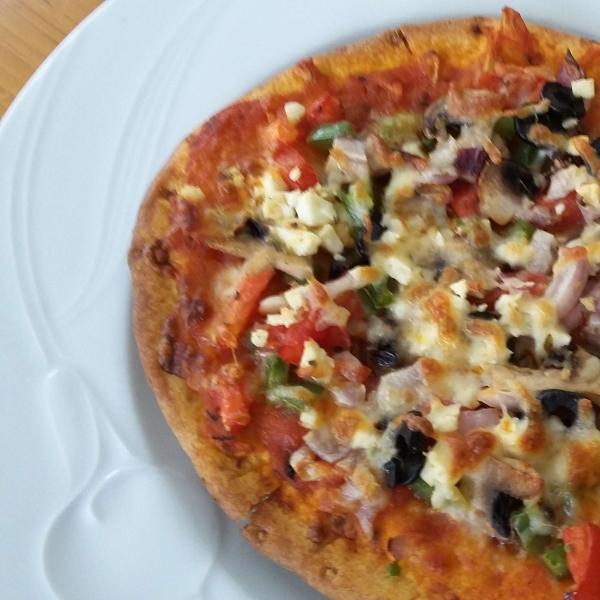 Individual Greek Pita Pizzas