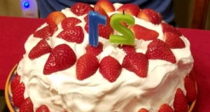 White Chocolate Chip Strawberry Cake