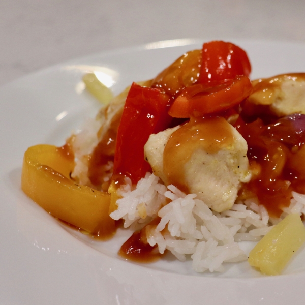 Sheet Pan Sweet and Sour Chicken