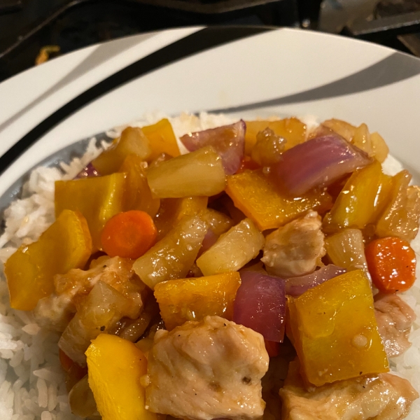Sheet Pan Sweet and Sour Chicken