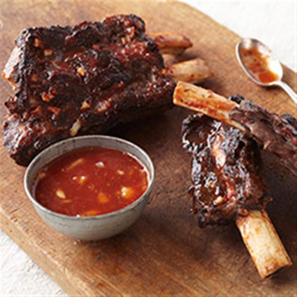 Honey-Orange Bison Back Ribs