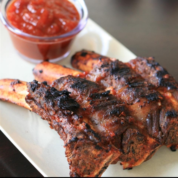 Honey-Orange Bison Back Ribs
