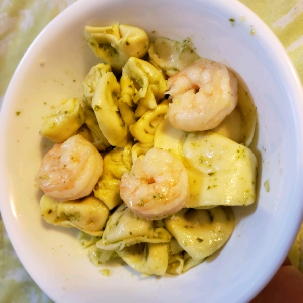 Garlic Shrimp with Three Cheese Tortellini