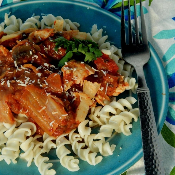 Spicy Kimchi Chicken Rotini