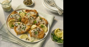 Air Fryer Chicken Piccata with Lemon-Caper Sauce