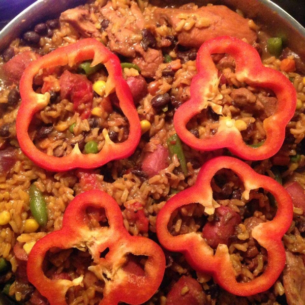 Arroz con Pollo Perunao (Peruvian Rice with Chicken)