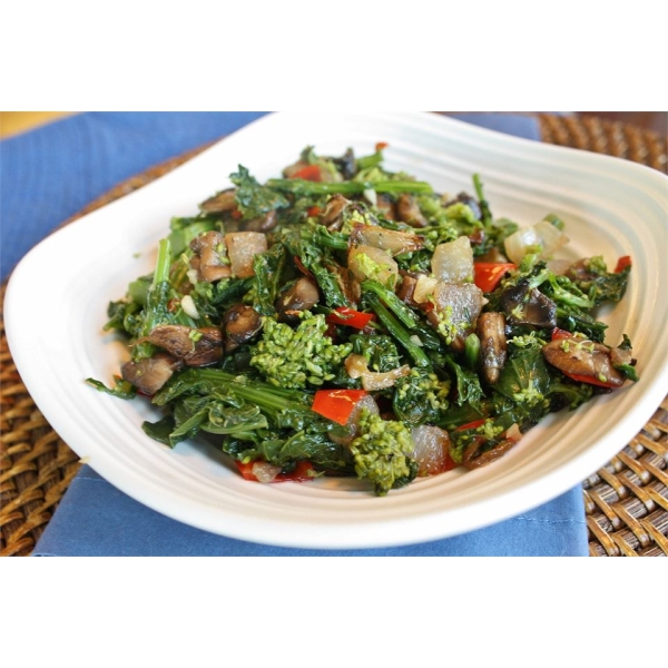 Broccoli Rabe with Portobello Mushroom