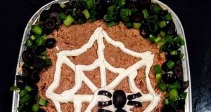 Halloween Spiderweb Layered Dip