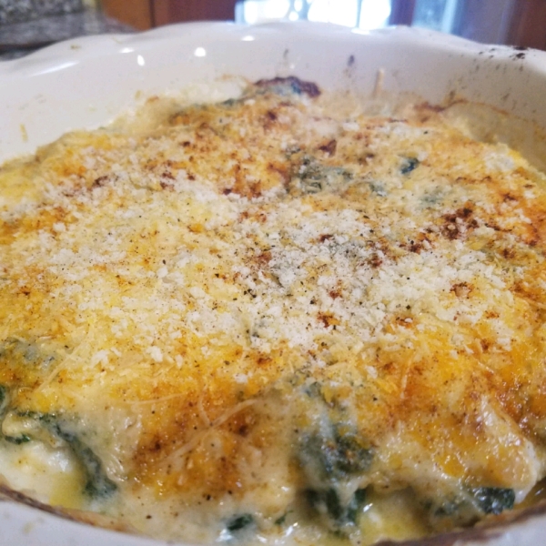 Deb's Scallops Florentine