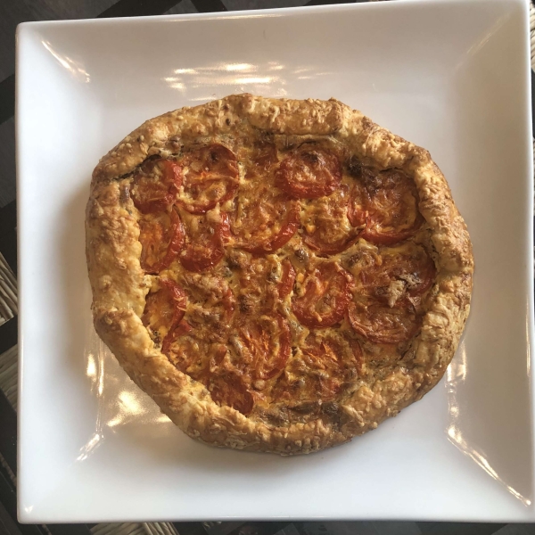 Cherry Tomato and Cheese Galette