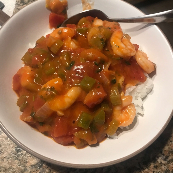 Microwave Shrimp Étouffée