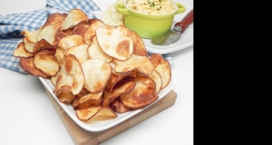 Air Fryer Salt and Vinegar Potato Chips
