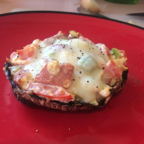 Grilled Stuffed Portobello Mushroom Caps