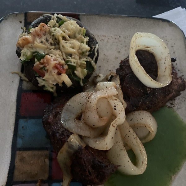 Grilled Stuffed Portobello Mushroom Caps