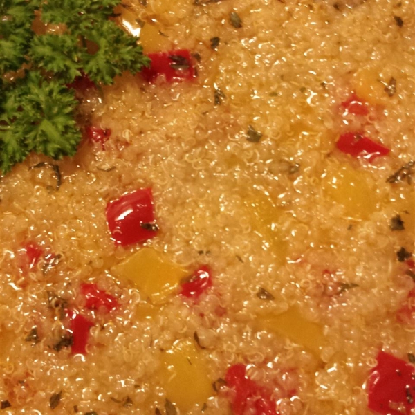 Quinoa and Pepper Pilaf
