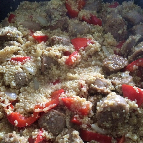 Quinoa and Pepper Pilaf