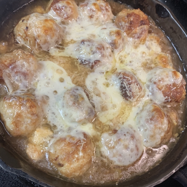 French Onion Chicken Meatballs