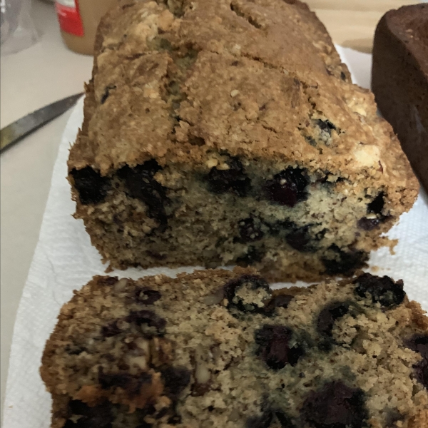 Favorite Banana Blueberry Quick Bread