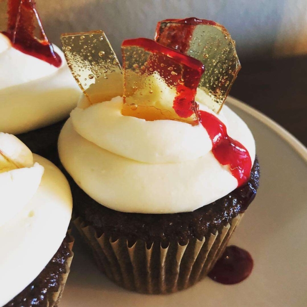 Bloody Broken Glass Cupcakes