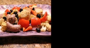 Mediterranean Roasted Cauliflower with Olives