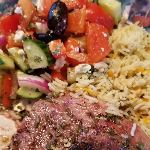 Grilled Lamb Shoulder Steaks