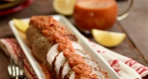 Pork Tenderloin with Low Fat Romesco Sauce