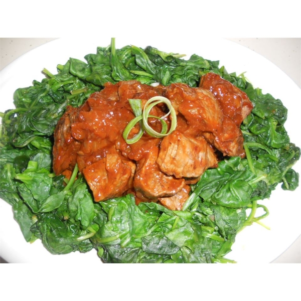Barbecued Beef Cubes or Hamburger