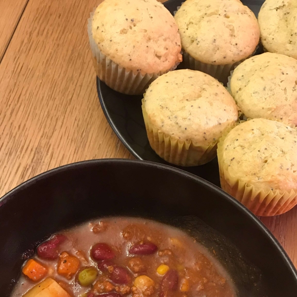 Babs' Lemon Poppy Seed Muffins