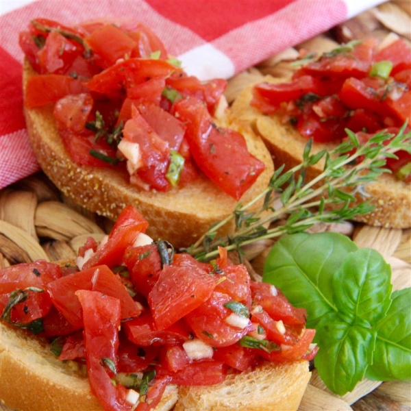 Summer Savory Bruschetta Topping