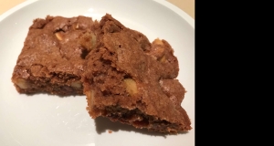 Soft Apple Brownies with Chocolate Chips