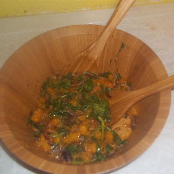 Autumn Butternut and Kale Salad with Maple Vinaigrette