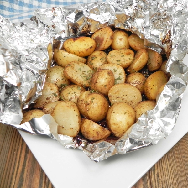 Balsamic Grilled Baby Potatoes
