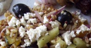 Quinoa, Couscous, and Farro Salad with Summer Vegetables