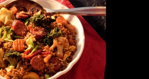 Smoked Sausage and Cauliflower Fried Rice