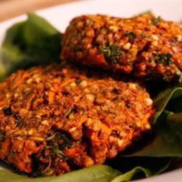 Cajun Veggie Burgers with Kasha