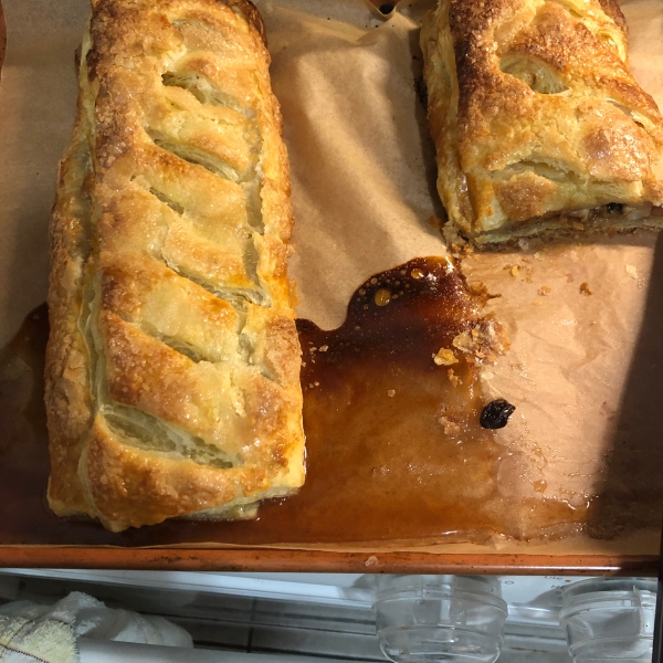 Quick Puff Pastry Apple Strudel
