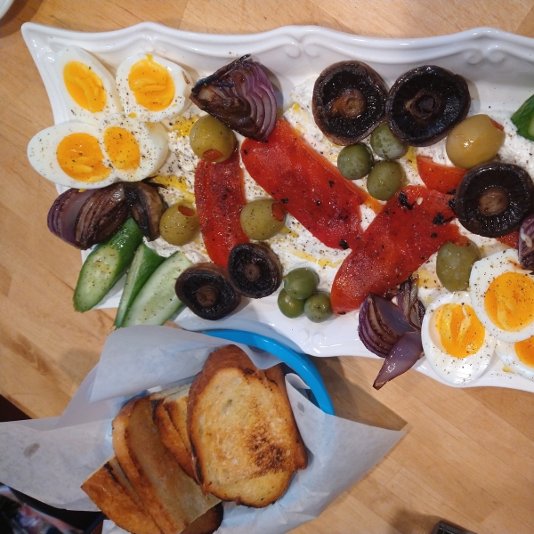 Grilled Greek Chicken Breasts with Whipped Feta