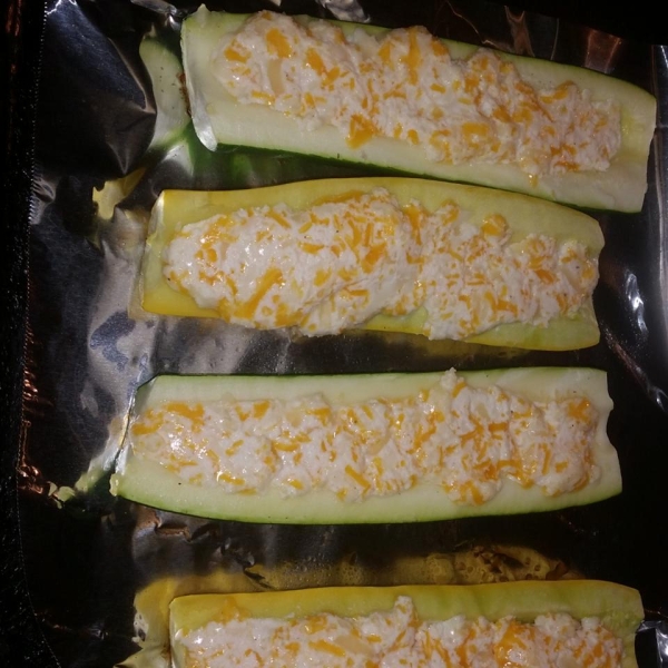 Ricotta Stuffed Zucchini