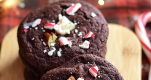 Chocolate Peppermint Bark Cookies