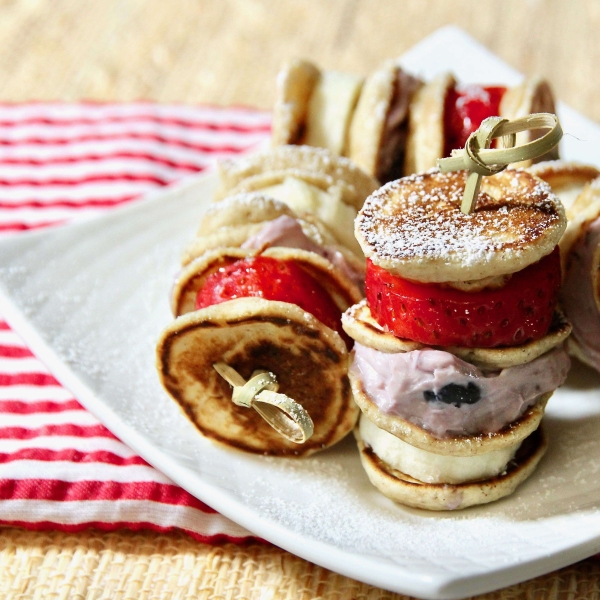 Fruity Mini Pancake Skewers