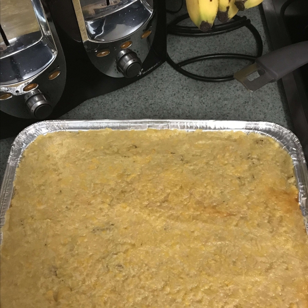 Pastelon de Platano Maduro (Dominican-Style Yellow Plantain Pie)
