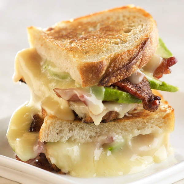 Avocado and Bacon Grilled Cheese