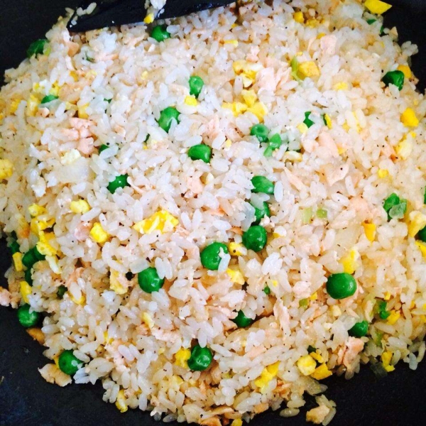 Mom's Smoked Salmon Fried Rice