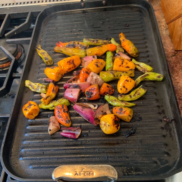 Grilled Sesame Soy Shishito Peppers